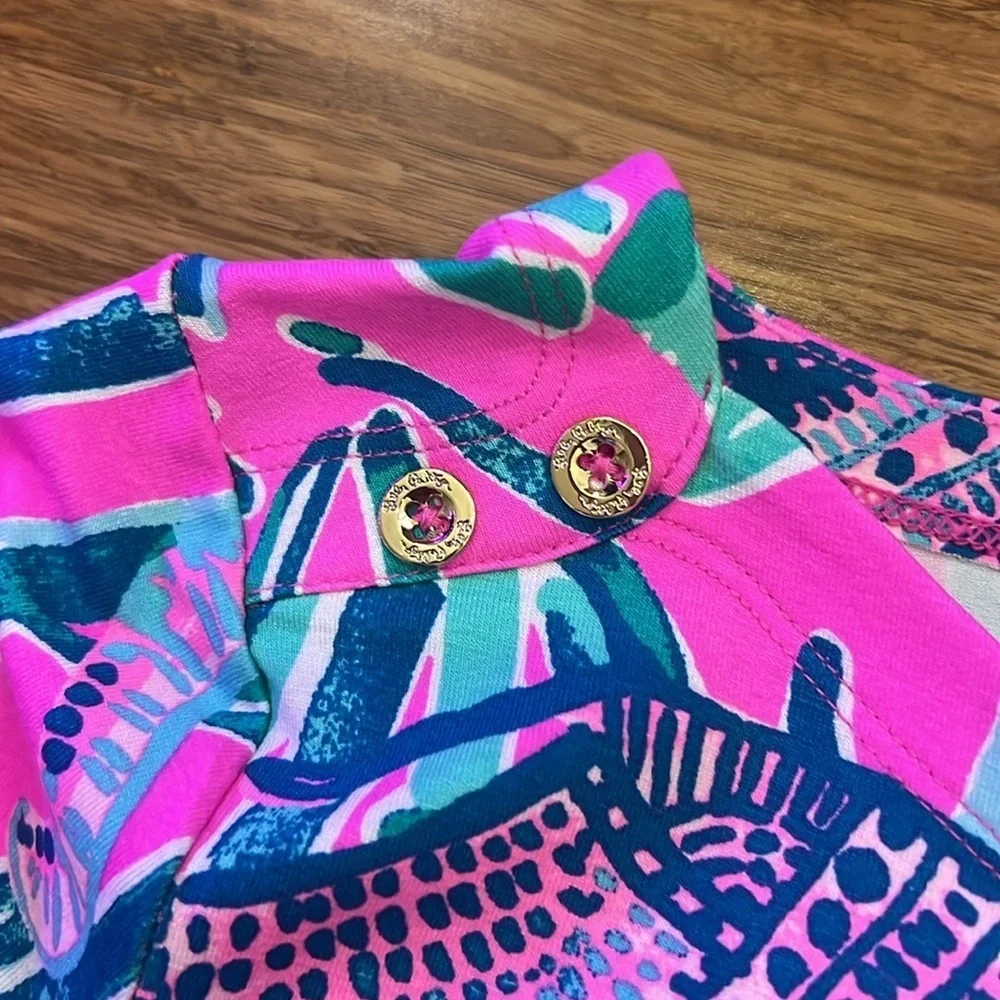 Lilly Pulitzer UPS 50+ mini Sophie dress in Mandevilla pink extra lucky L&XL NWT